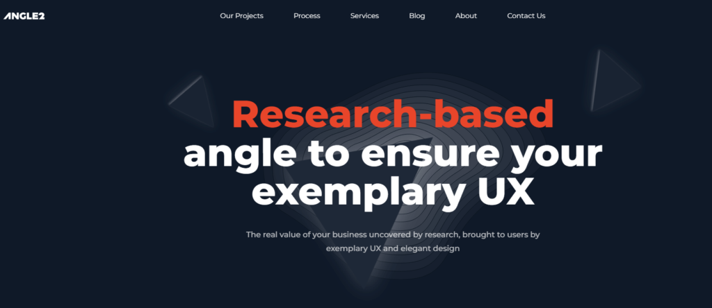 Angle2 UI UX design services
