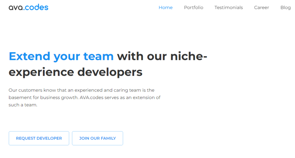 AVA.codes React JS development company