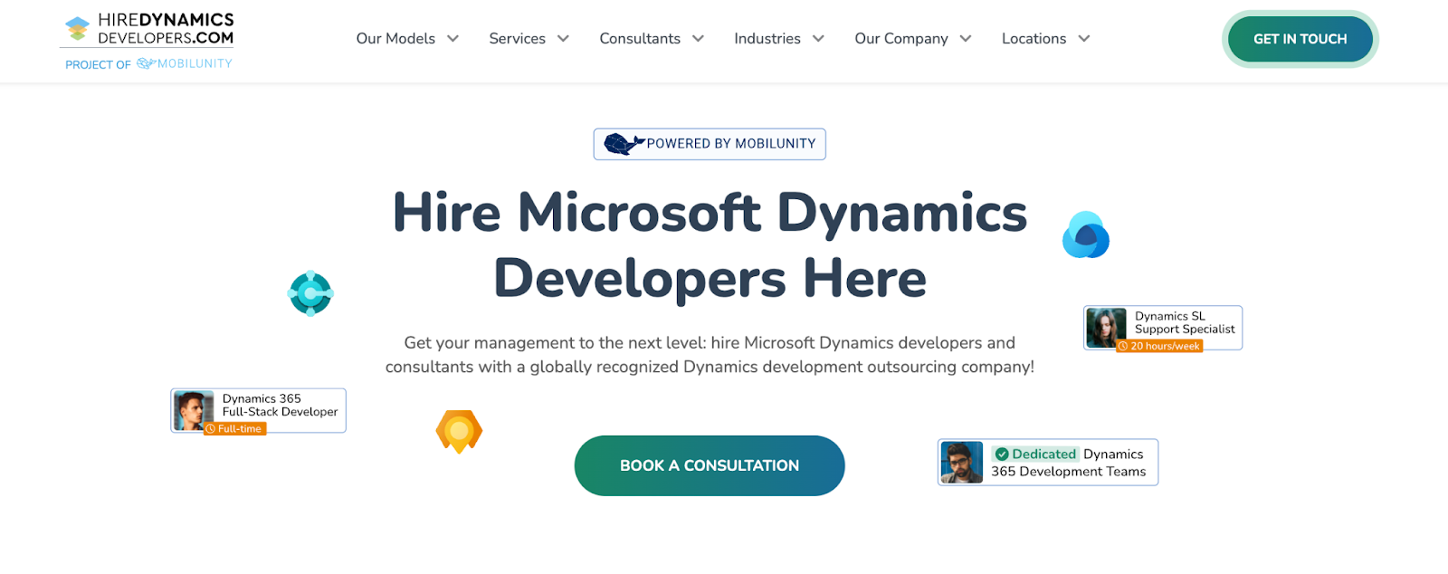 HireDynamicsDevelopers official website