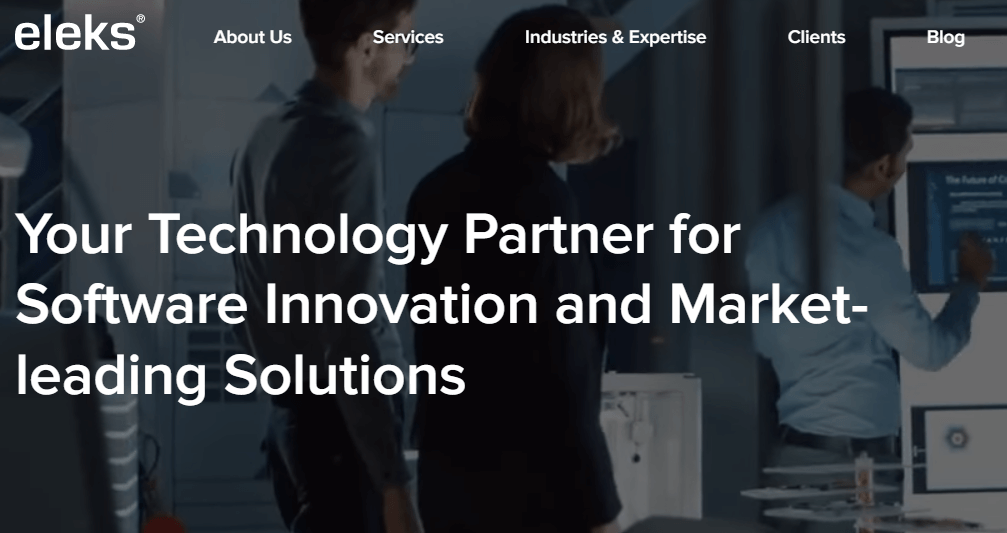 Eleks Machine learning consulting Eleks