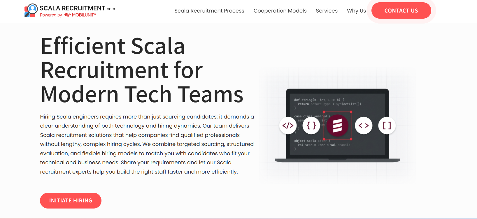 ScalaRecruitment website