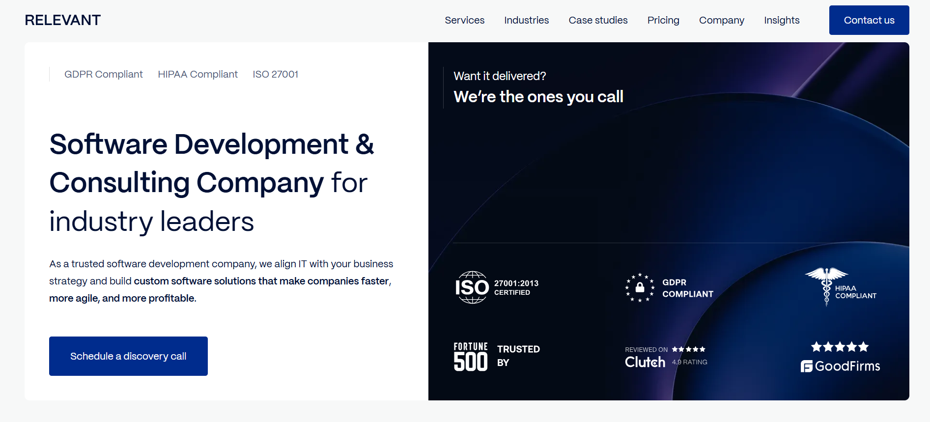 .NET Consulting Company Relevant Software