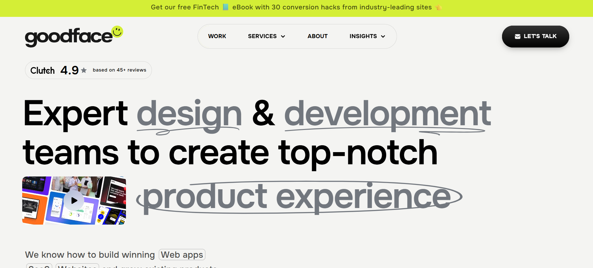 Leading Frontend Development Firm Goodface Agency