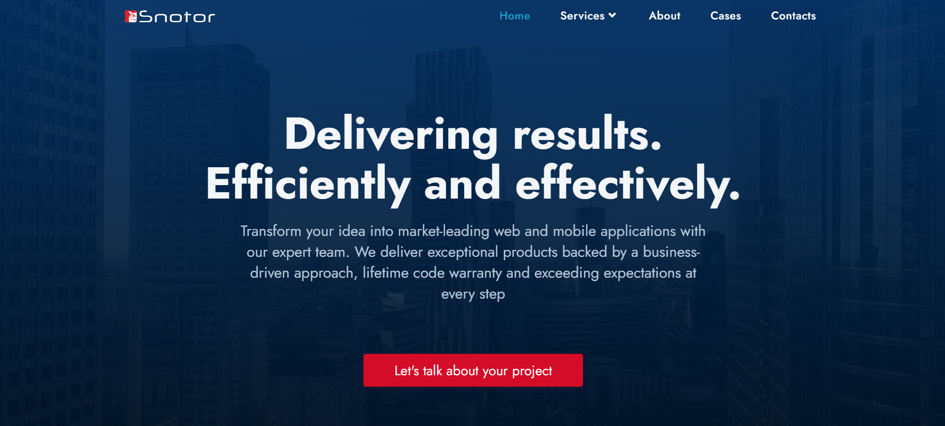 Leading Frontend Development Firm Snotor